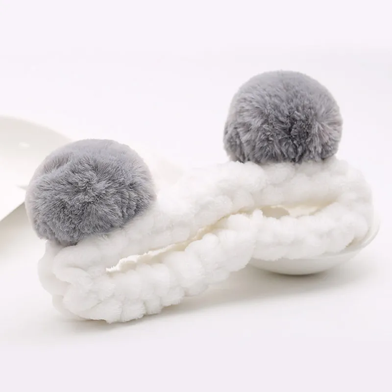 Yiru Fabric Plush Headband Slip Resistant Head Cover Minimalist Style Women's-4