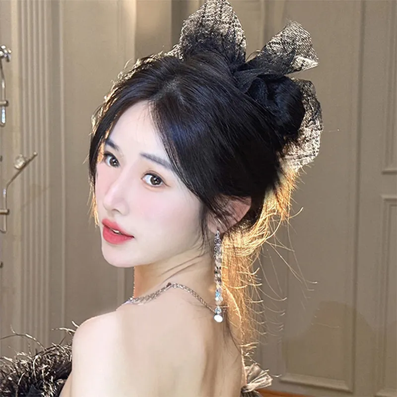 Yiru Acrylic Gauze Hair Clip Hair Claw Clip Women's-5