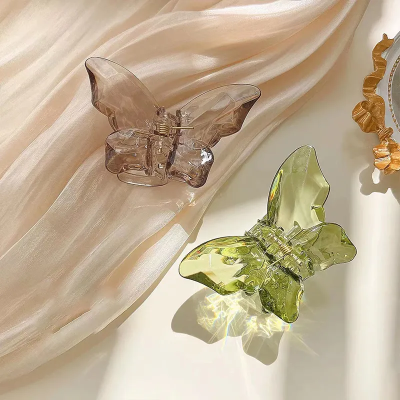 Yiru Acrylic Hair Clip Claw Clip Hair Accessory Women's-11