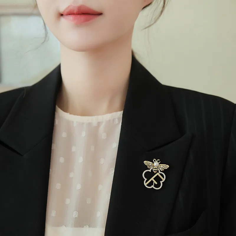 Yiru Bee Floral Brooches Women's-2