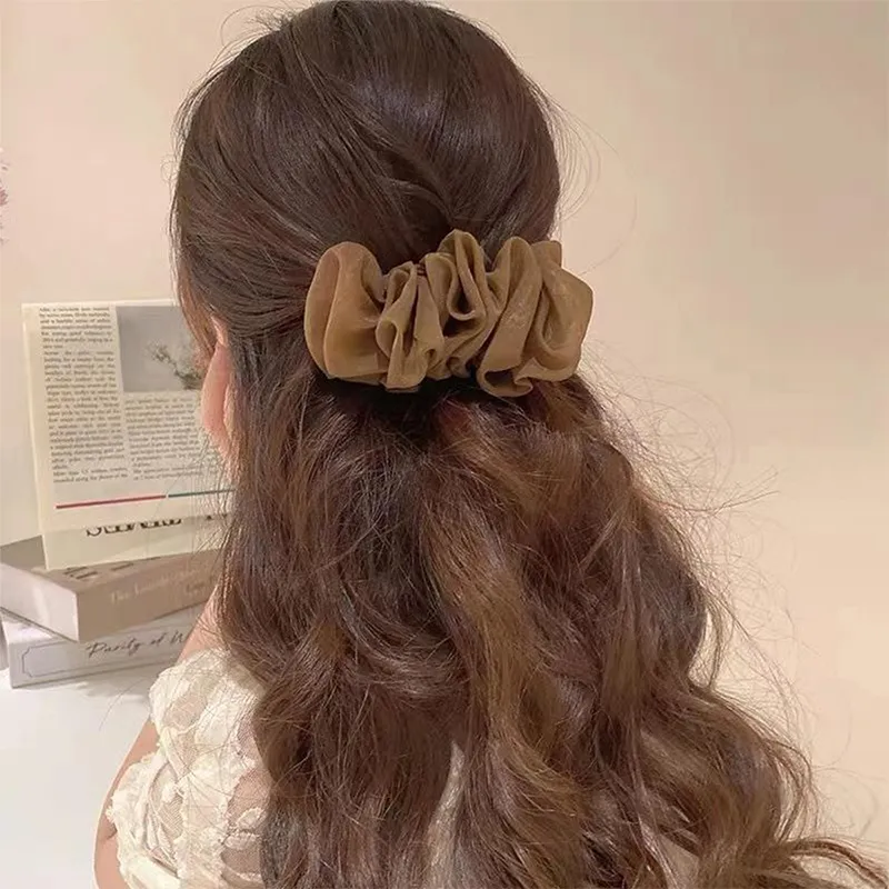 Yiru Chiffon Fabric Hair Clips Women's-5