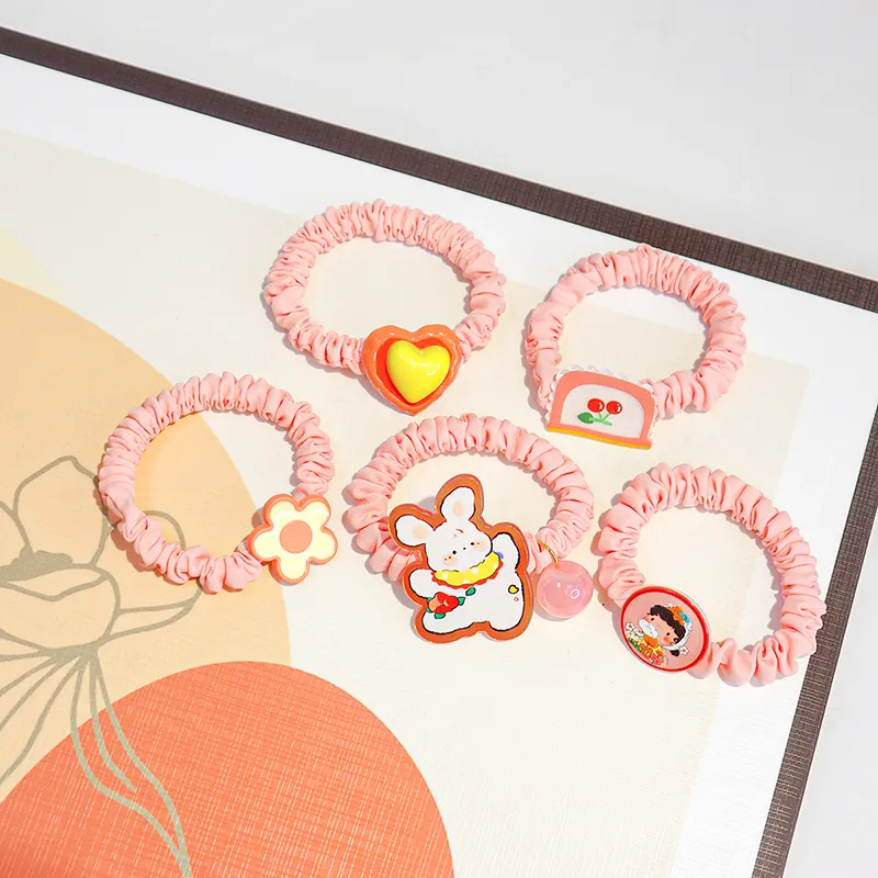 Yiru Fabric Resin Hair Tie Women's-3