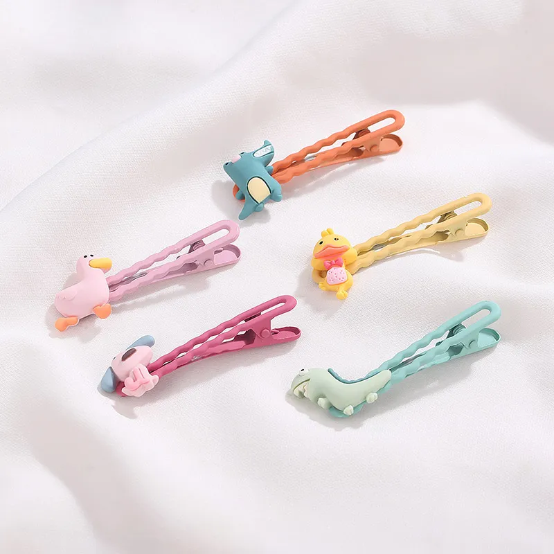 Yiru Alloy Resin Small Animal Hair Friendly Hair Clip Kids'-4