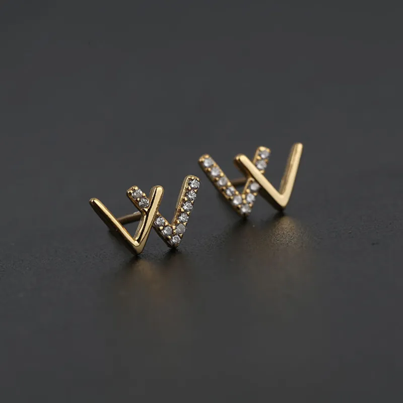 Yiru Alloy Electroplated Stud Earrings Women's-4