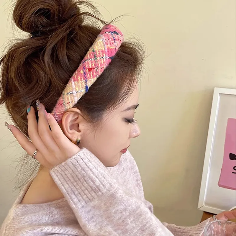 Yiru Woolen Fabric Headbands Women's-3
