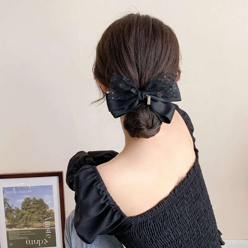 Yiru Fabric Horizontal Clip Headband Hair Clip Hair Accessory Headwear Accessories Women's-11