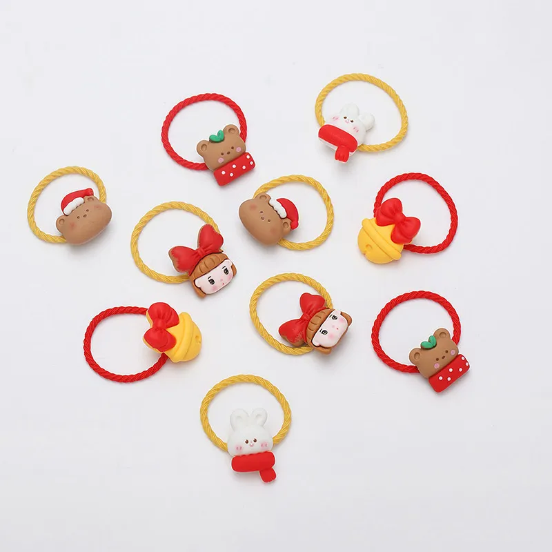 Yiru Resin Rubber Band Hair Tie Women's-3