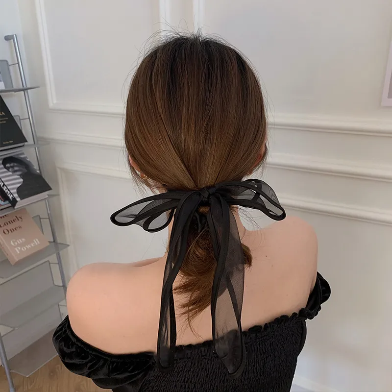 Yiru Gauze Hair Tie Rubber Band Women's-1