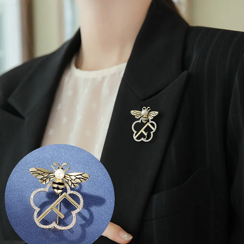 Yiru Bee Floral Brooches Women's-4