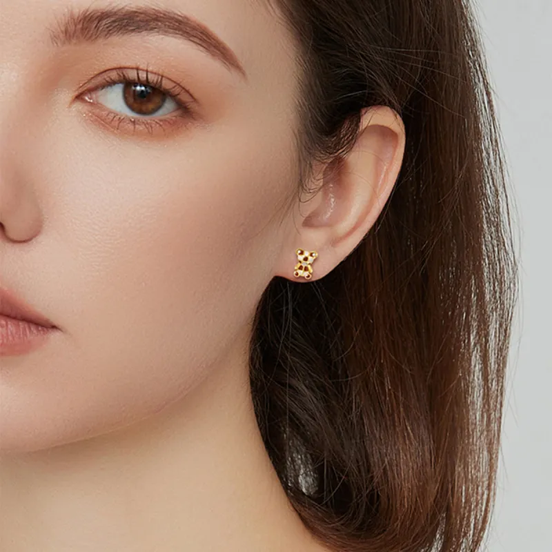 Yiru S999 Fine Silver Hoop Earrings, Stud Earrings, And Jewelry Accessories Women's-5