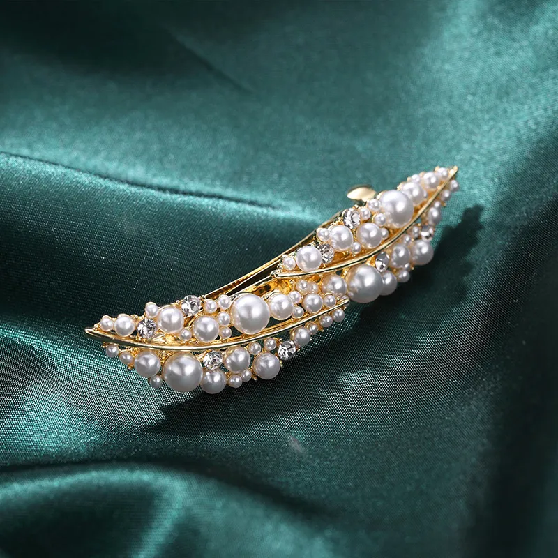 Yiru Artificial Crystal Hair Clips Women's-4
