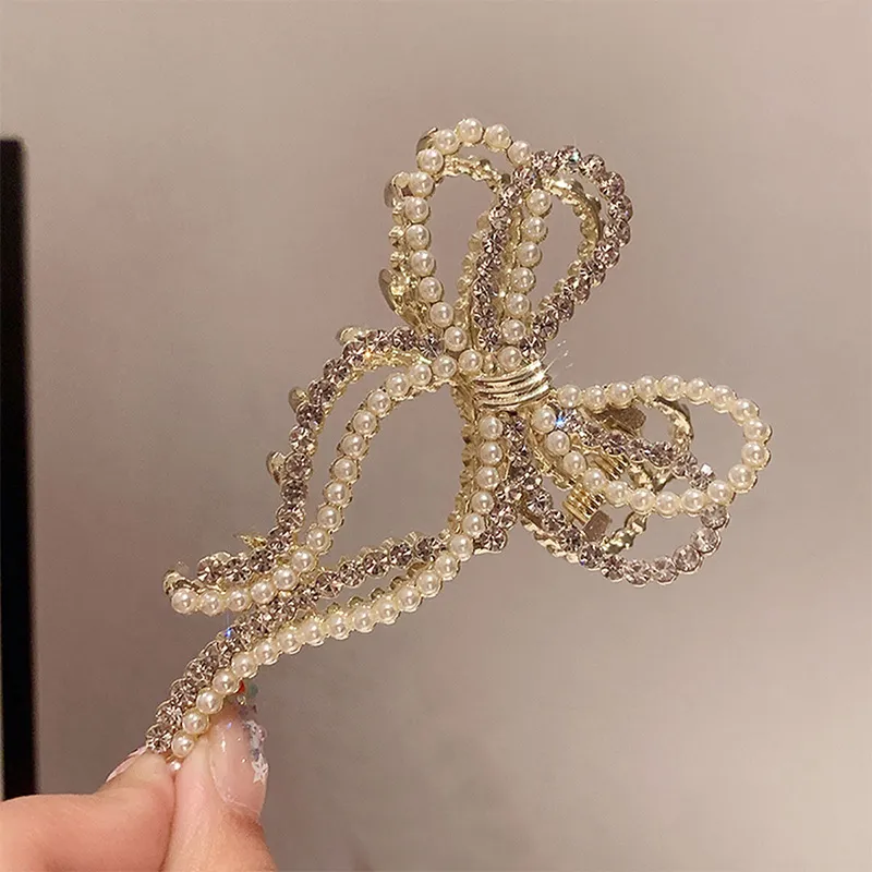 Yiru Artificial Crystal Hair Clips Women's-3