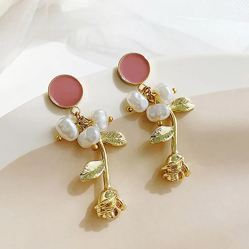 Yiru Alloy Electroplated Earrings Women's-5