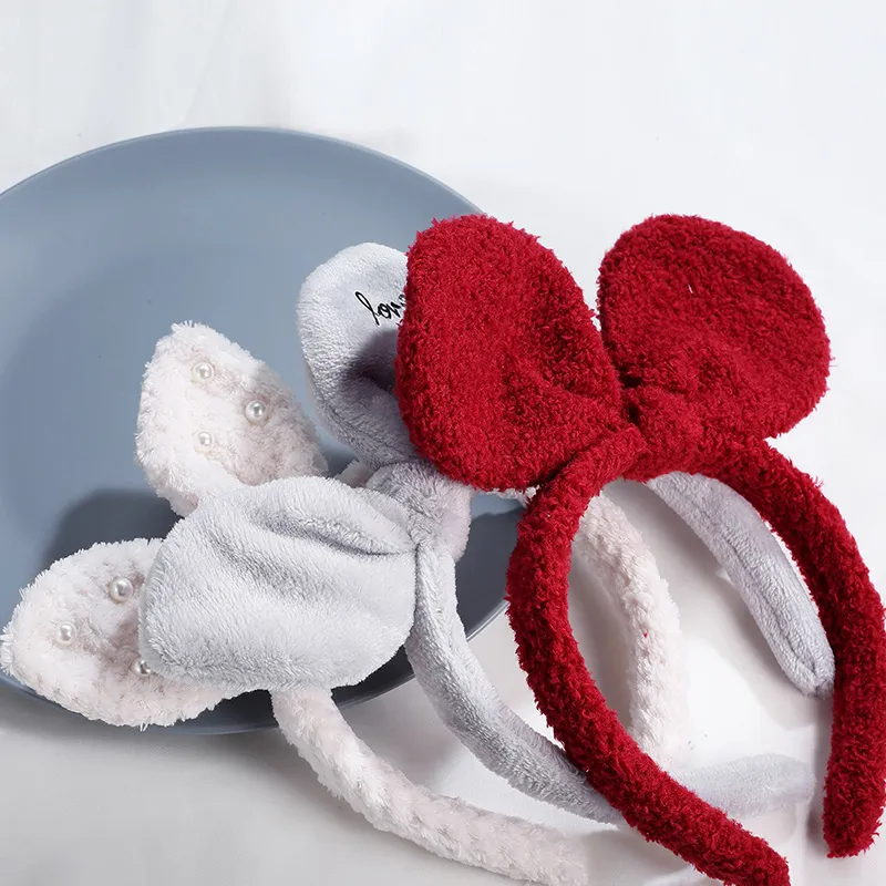 Yiru Plush Bunny Ears Headbands Women's-5