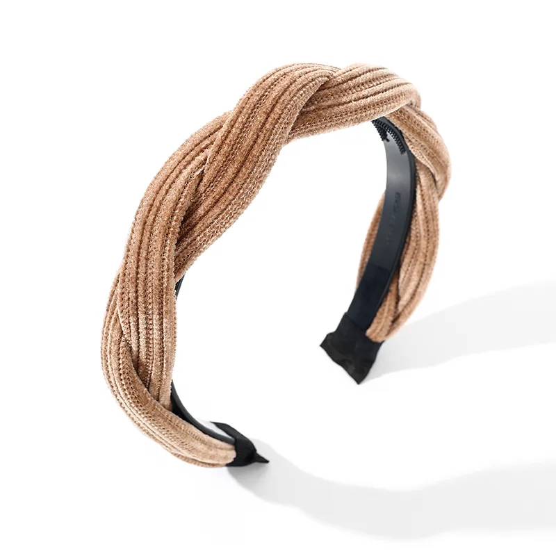 Yiru Flannelette Resin Headband Hair Clip Accessory Women's-1