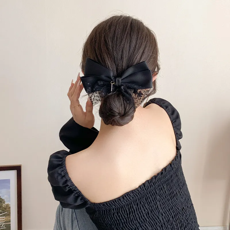 Yiru Fabric Horizontal Clip Headband Hair Clip Hair Accessory Headwear Accessories Women's-9