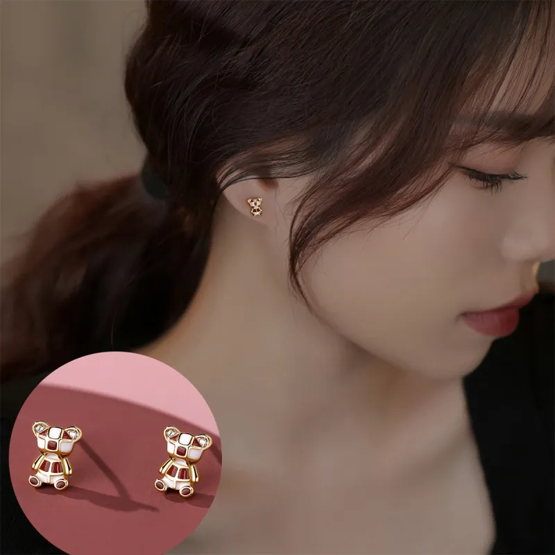 Yiru S999 Fine Silver Hoop Earrings, Stud Earrings, And Jewelry Accessories Women's-2