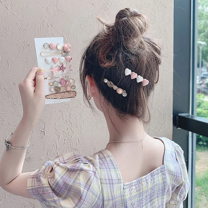 Yiru Alloy Sweet Style Versatile Edge Clip Kids'-3