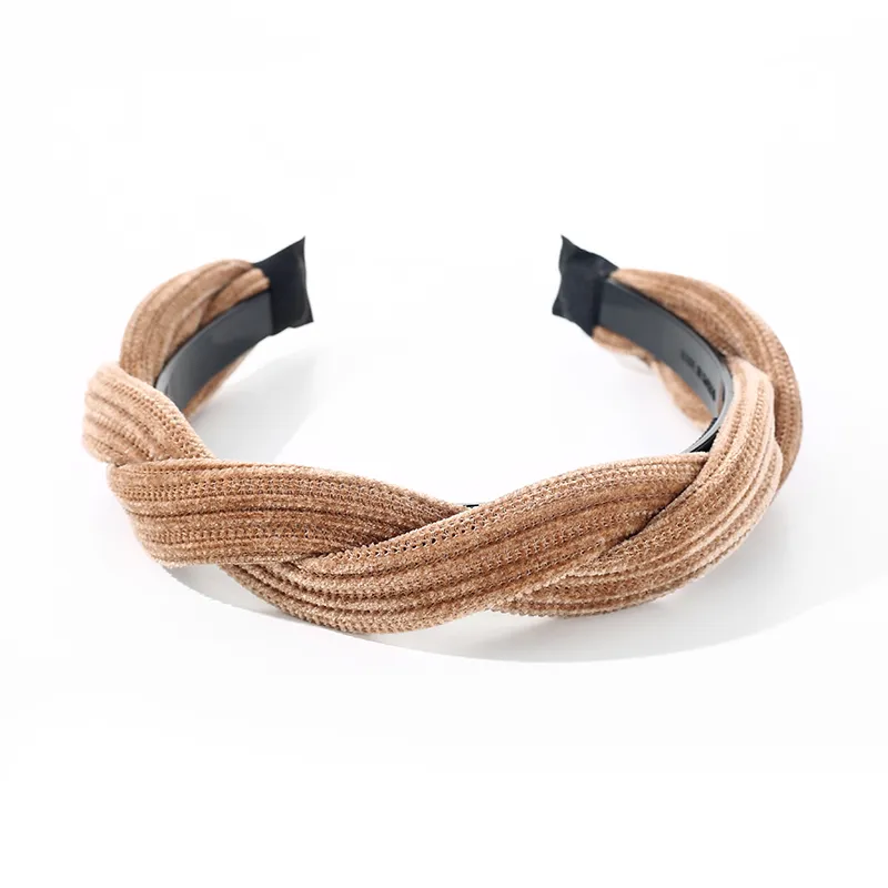 Yiru Flannelette Resin Headband Hair Clip Accessory Women's-2