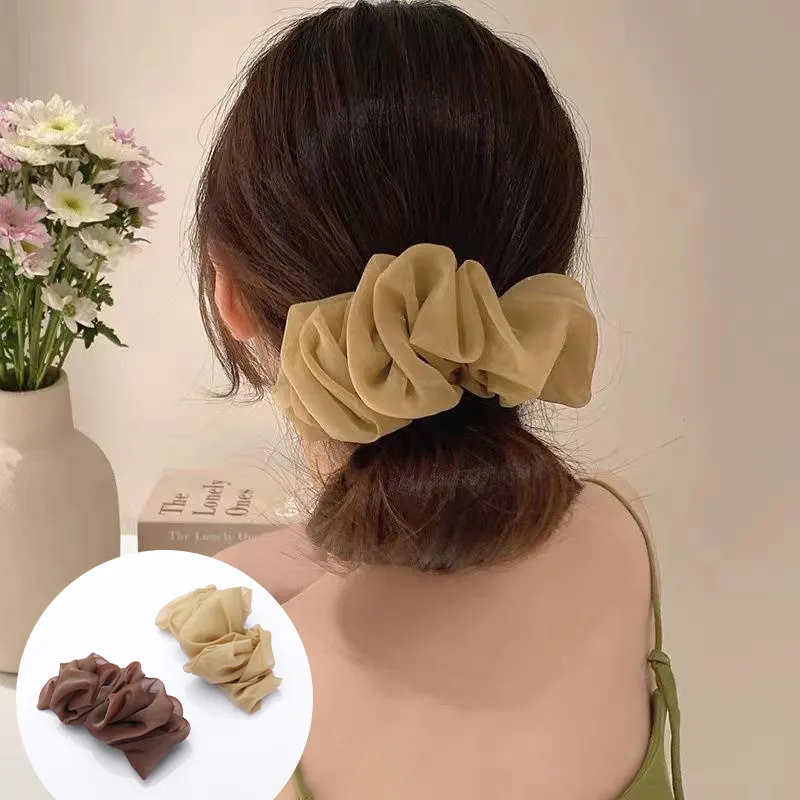 Yiru Chiffon Fabric Hair Clips Women's-1