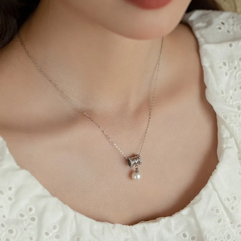 Yiru S925 Silver Elegant Elegance Collarbone Chain Necklace Women's-1