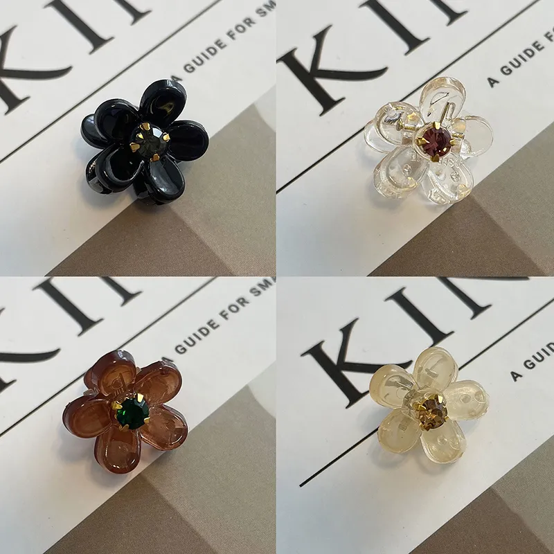 Yiru Acrylic Artificial Crystal Small Hair Claw Clip Hair Clip Claw Clip Women's-6