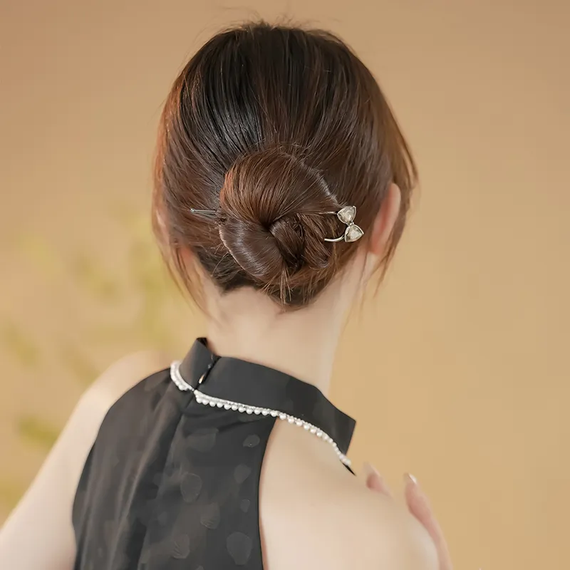 Yiru Alloy Imitation Crystal Hairpins Women's-3
