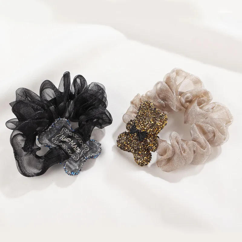 Yiru Sheer Yarn Hair Tie Women's-5