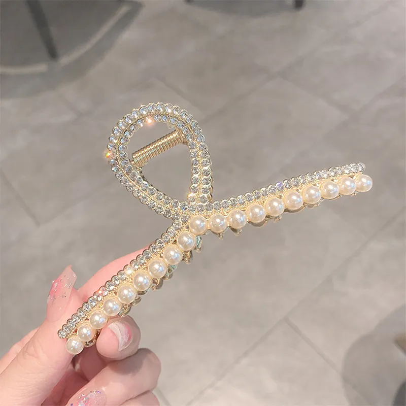 Yiru Artificial Crystal Round Alloy Beads Hair Clips Women's-5