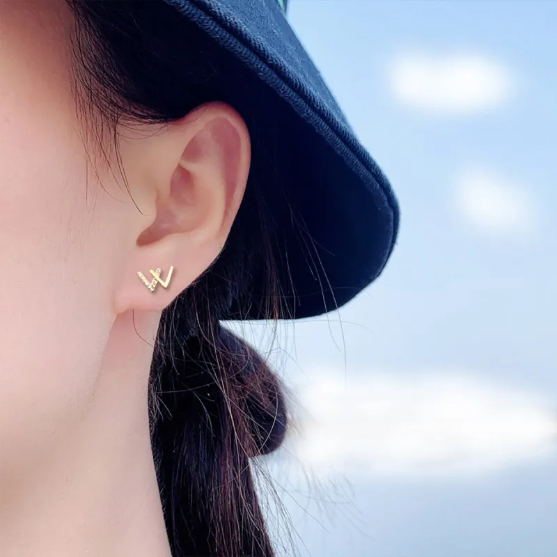 Yiru Alloy Electroplated Stud Earrings Women's-3