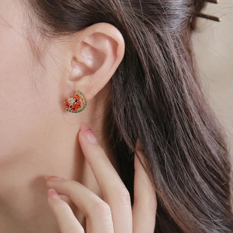 Yiru Copper Alloy Stud Earrings Women's-5
