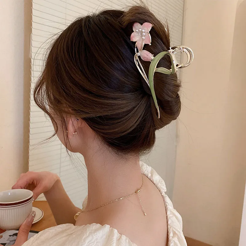 Yiru Alloy, Drip Glaze Hair Clips Women's-2