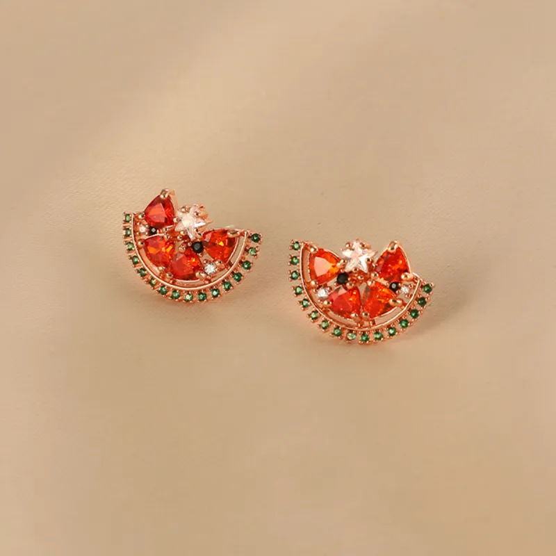 Yiru Copper Alloy Stud Earrings Women's-4