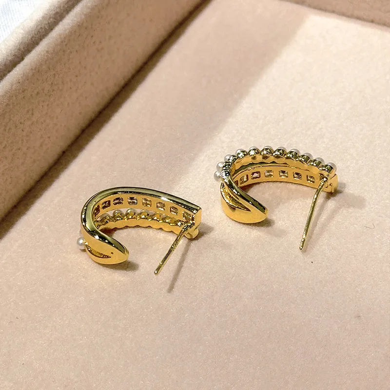 Yiru Copper Alloy Hoop Earrings Jewelry Accessories Women's-6