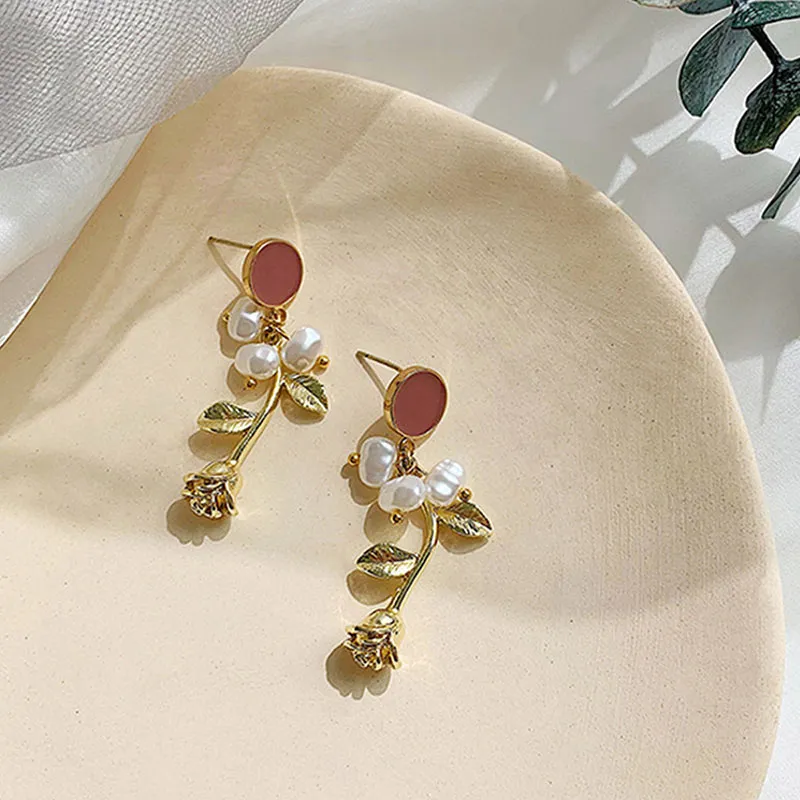 Yiru Alloy Electroplated Earrings Women's-6