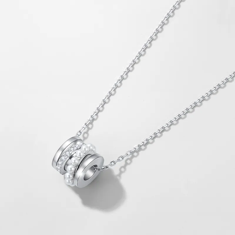 Yiru Copper Synthetic Cubic Zirconia Necklaces Men's-2