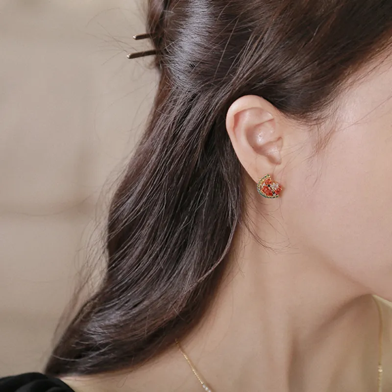 Yiru Copper Alloy Stud Earrings Women's-6