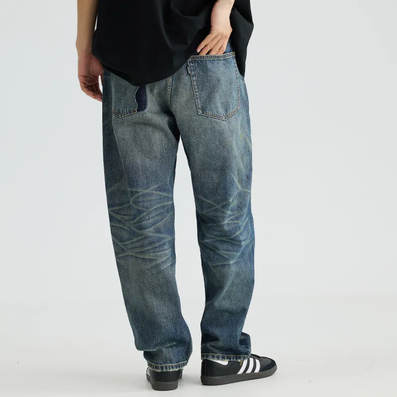 RESTICK Jeans Men Dark Blue-4
