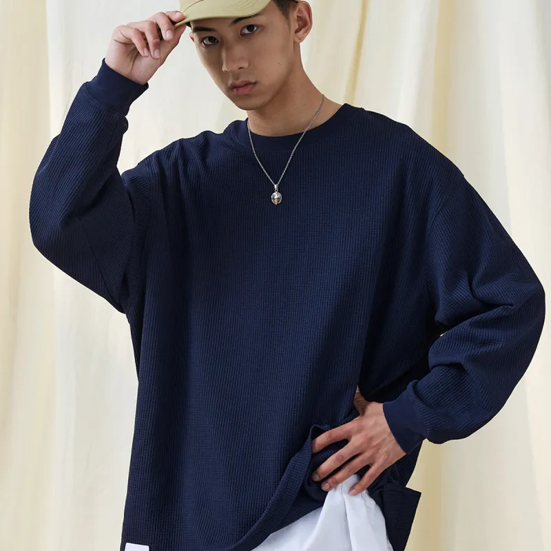 RESTICK Drop Shoulder Sleeve Long Sleeved T Shirt Unisex-4