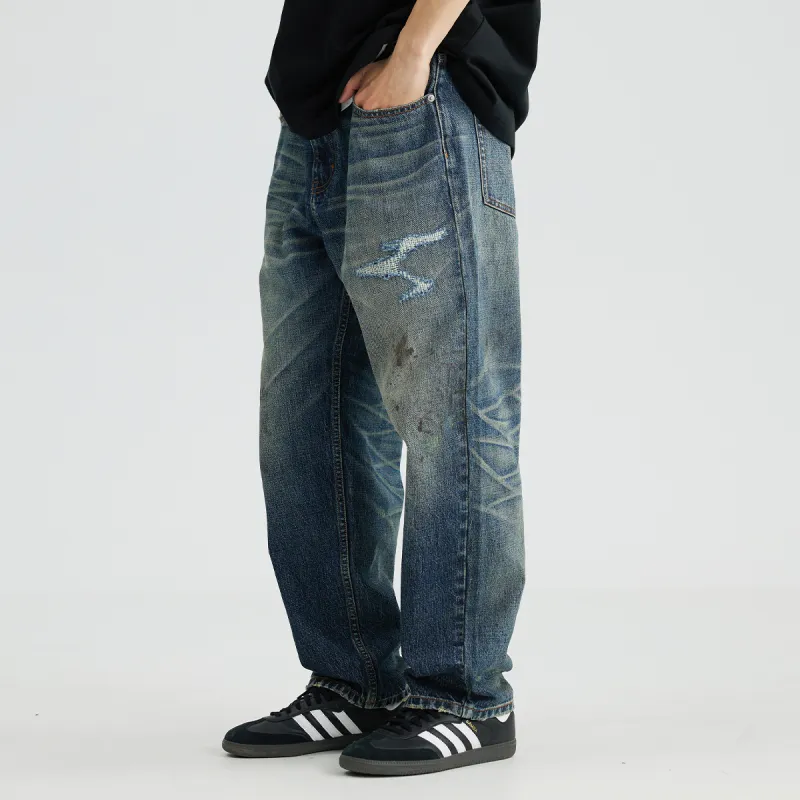 RESTICK Jeans Men Dark Blue-6