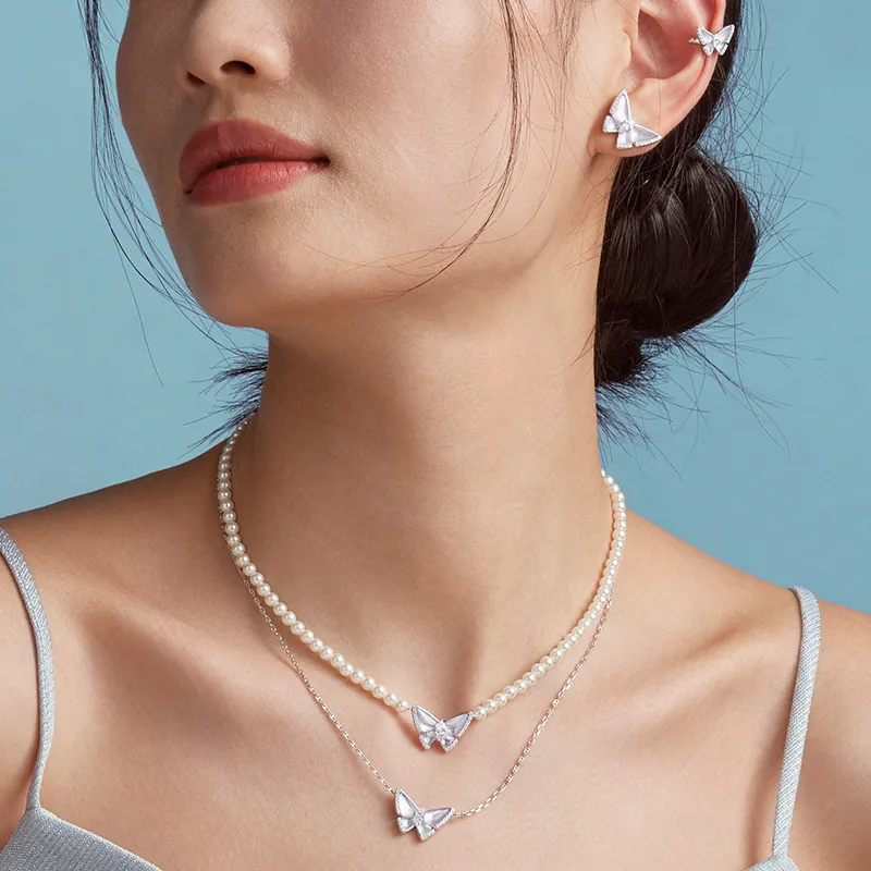 Lola Rose Mother Of Pearl Necklaces Women's White-1