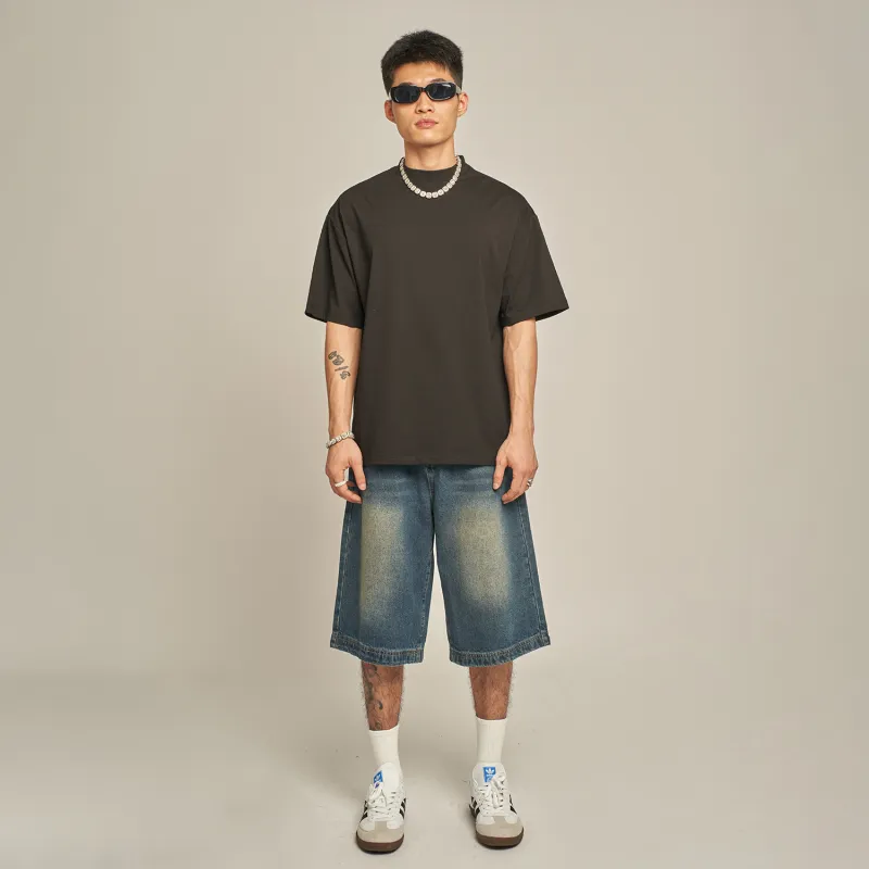 MT99 Denim Shorts Unisex Blue-6
