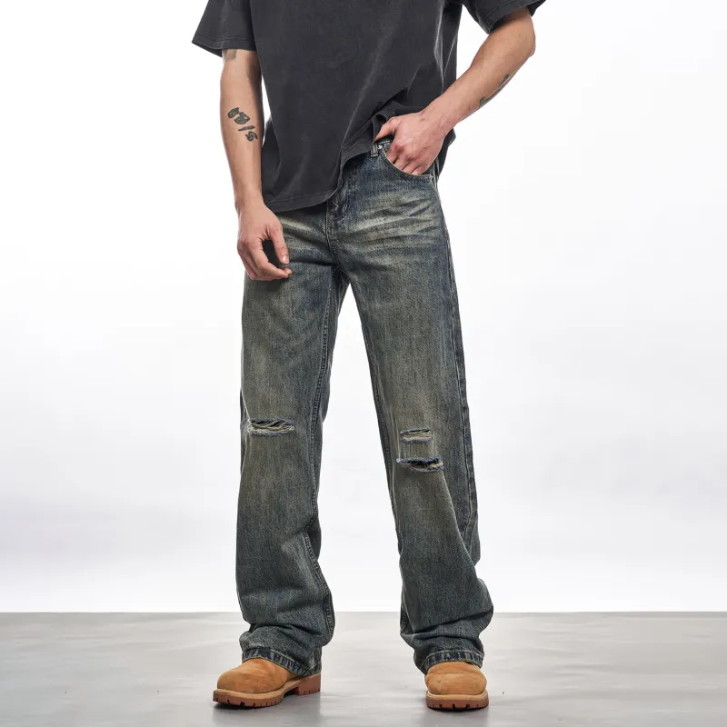 MT99 Jeans Unisex Vintage Blue-2