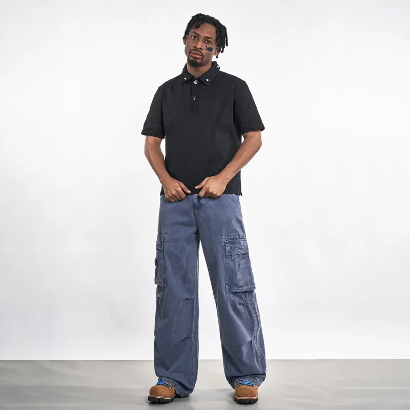 MT99 Cargo Pants Unisex Blue-4