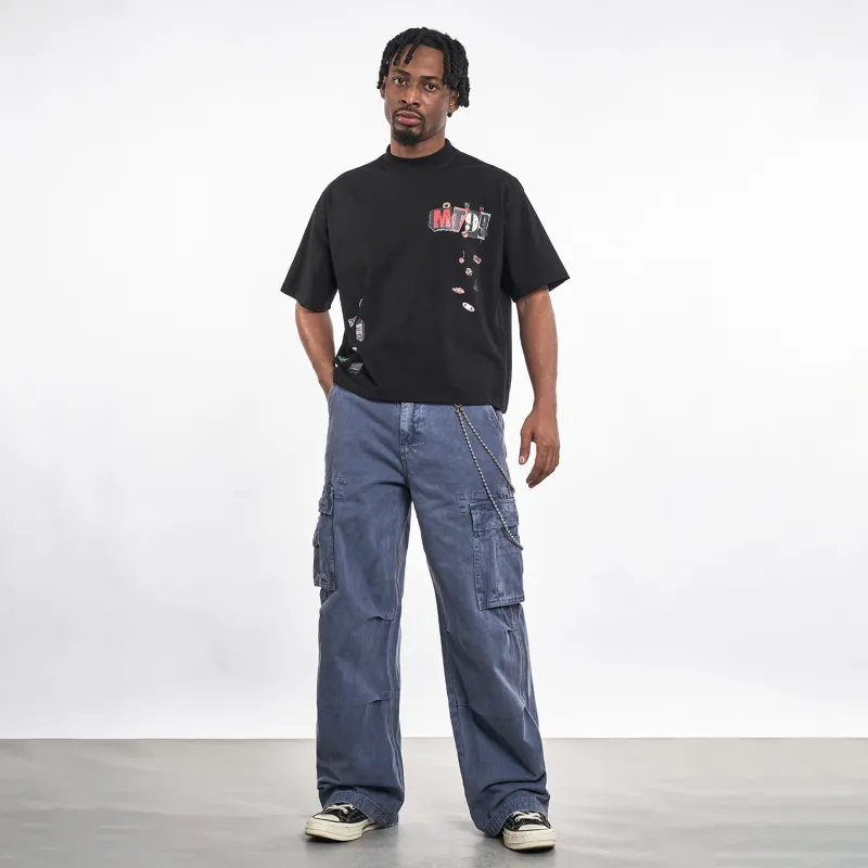 MT99 Cargo Pants Unisex Blue-5