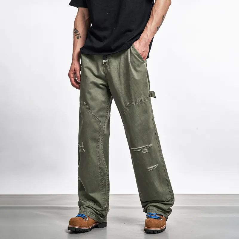 MT99 Cargo Pants Unisex Green-3