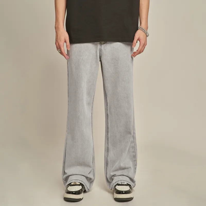 MT99 Jeans Unisex White Gray-3