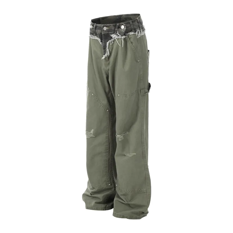 MT99 Cargo Pants Unisex Green-1
