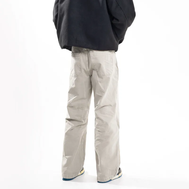 Lulifama Jeans Unisex Light Khaki-4