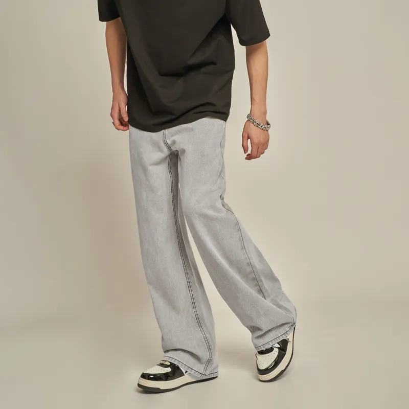 MT99 Jeans Unisex White Gray-5